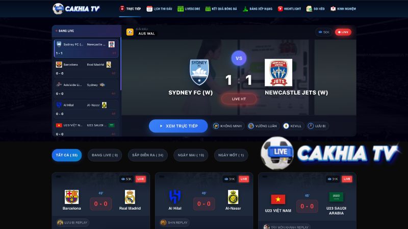 Giới thiệu tổng quan website Cakhia TV